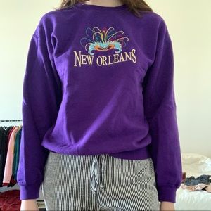 Embroidered New Orleans Sweatshirt